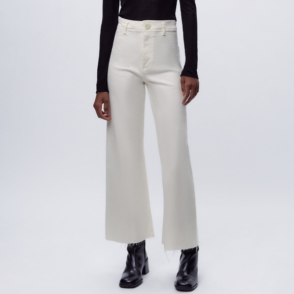 Zara Pants - Zara High-Waisted Marine Straight Jeans Size EU 32 USA 0